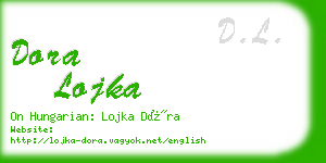 dora lojka business card